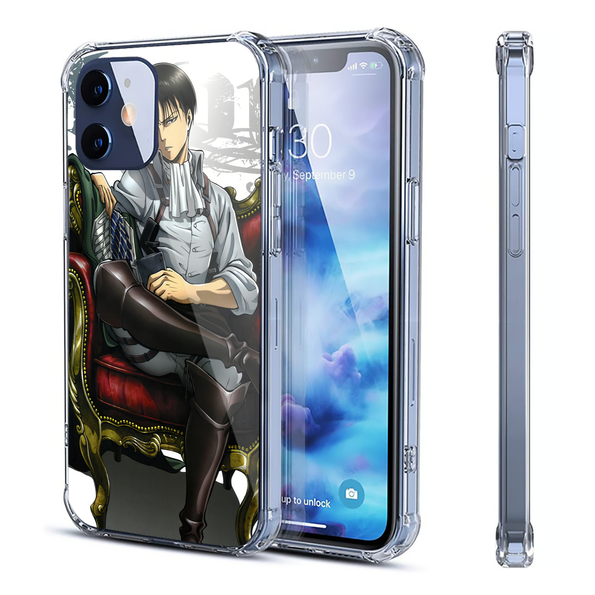 （画像用） 進撃の巨人 Attack on Titan 【iPhone 12シリーズ対応】透明スマホケース（クリアソフトケース）